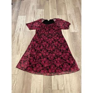 Terra & Sky plus size ￼floral midi dress size 2X